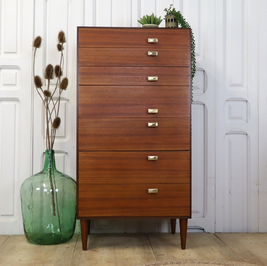 mid_century_meredew_walnut_tallboy_chest_of_drawers