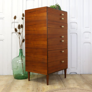 mid_century_meredew_walnut_tallboy_chest_of_drawers