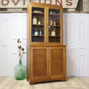 vintage_oak_mid_century_bell_barn_glazed_display_cabinet