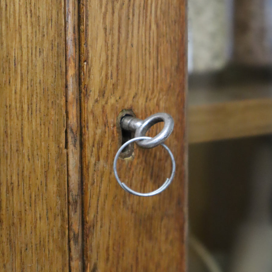 vintage_oak_mid_century_bell_barn_glazed_display_cabinet