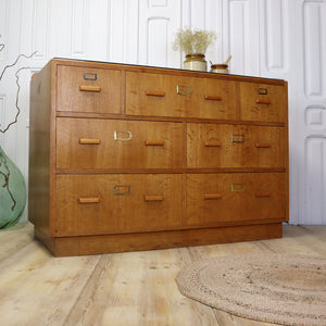 vintage_oak_mid_century_shop_counter_drawers_kitchen_island