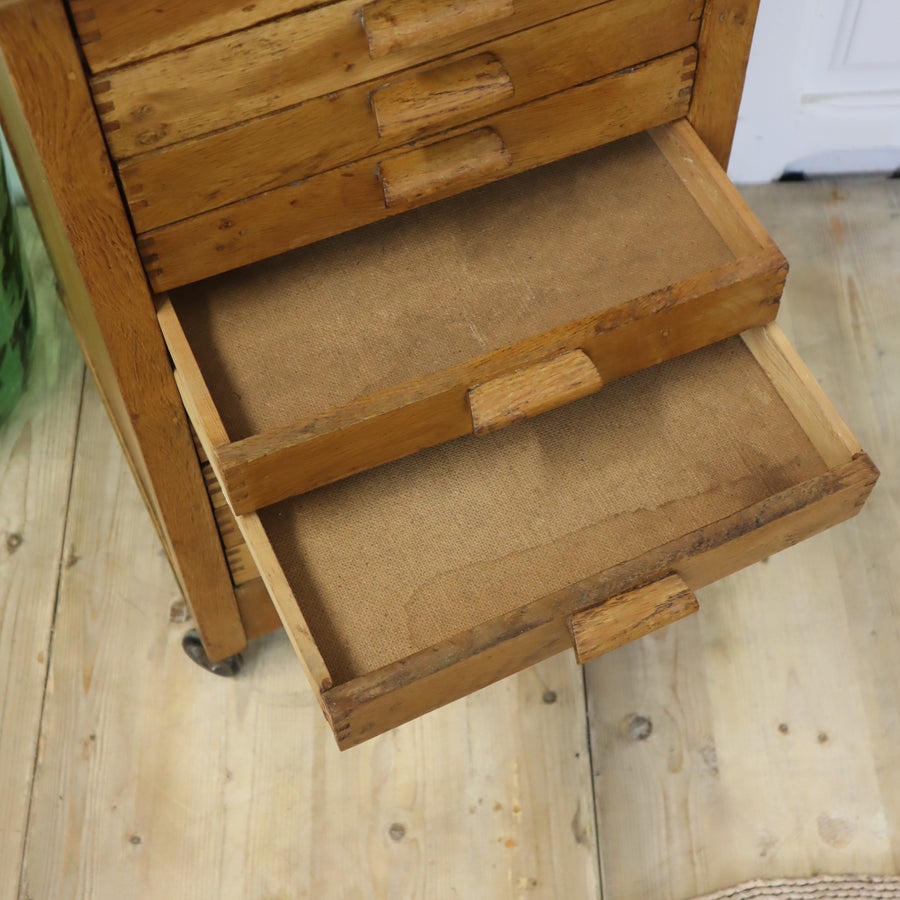 vintage_rustic_oak_glamor_buttons_haberdashery_drawers