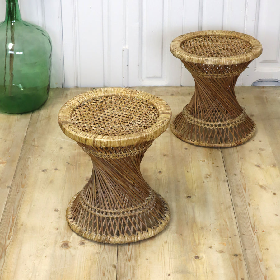 vintage_wicker_boho_mid_century_rattan_stools_tables.3.JPG