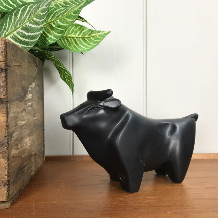 Mid Century Style Ceramic Bull