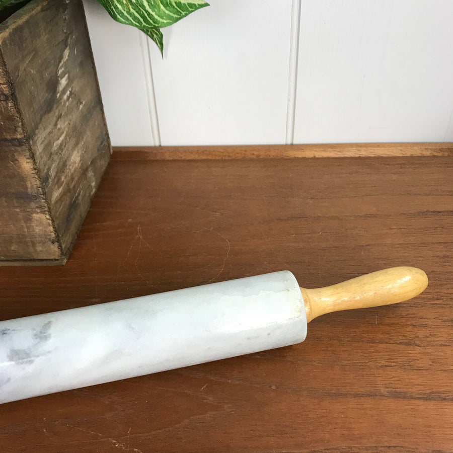 Vintage Brass Marble Rolling Pin