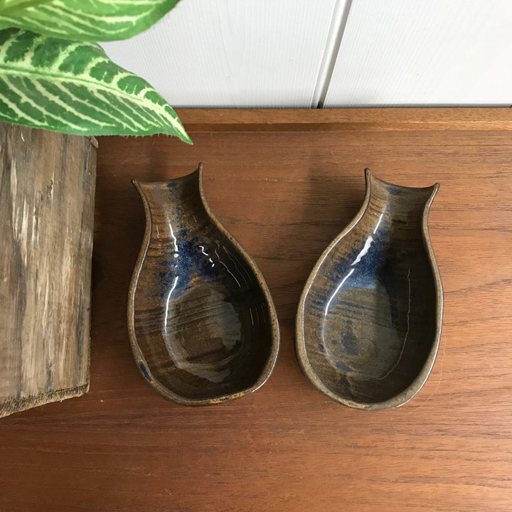 Vintage Studio Pottery Advocado Dishes