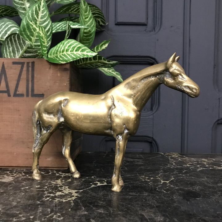 Mid Century Brass Horse