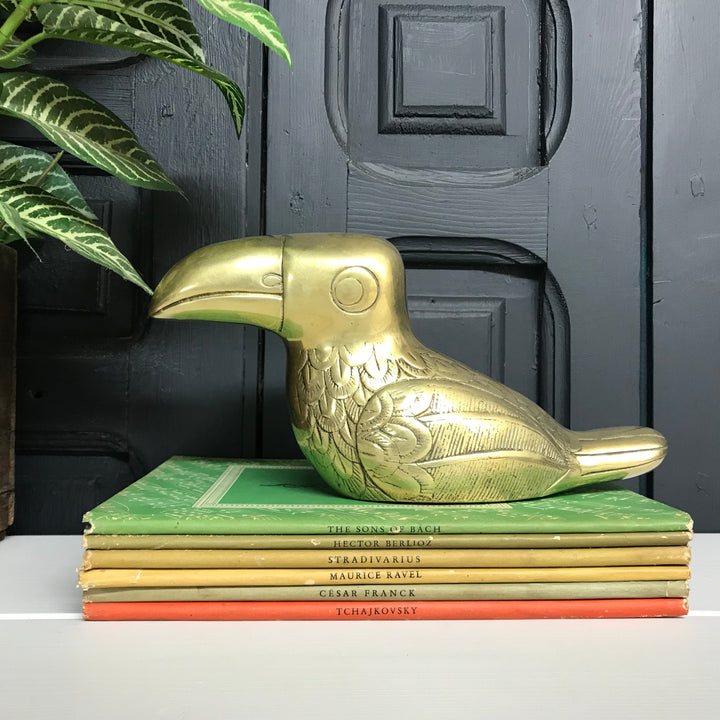 Mid Century Brass Toucan A1