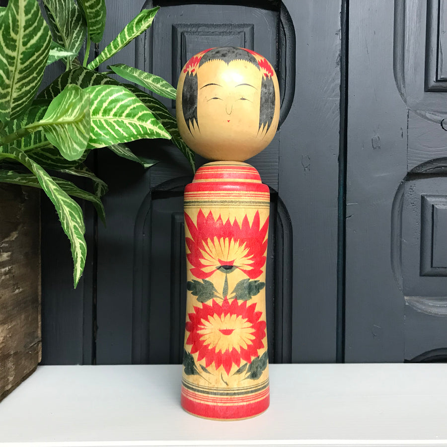 Vintage Japanese Kokeshi Doll W1 - LARGE