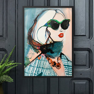 PRADA Amy Beager Giclée Print on dark interior