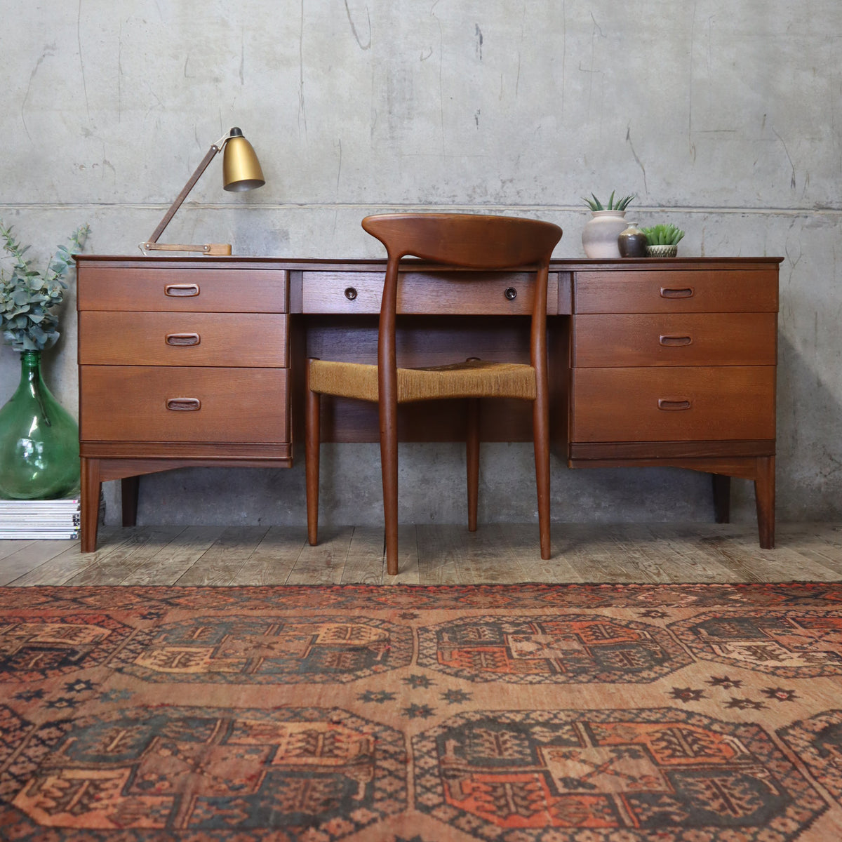 Mid Century Teak Austinsuite Dressing Table / Desk - 2304a – Mustard ...