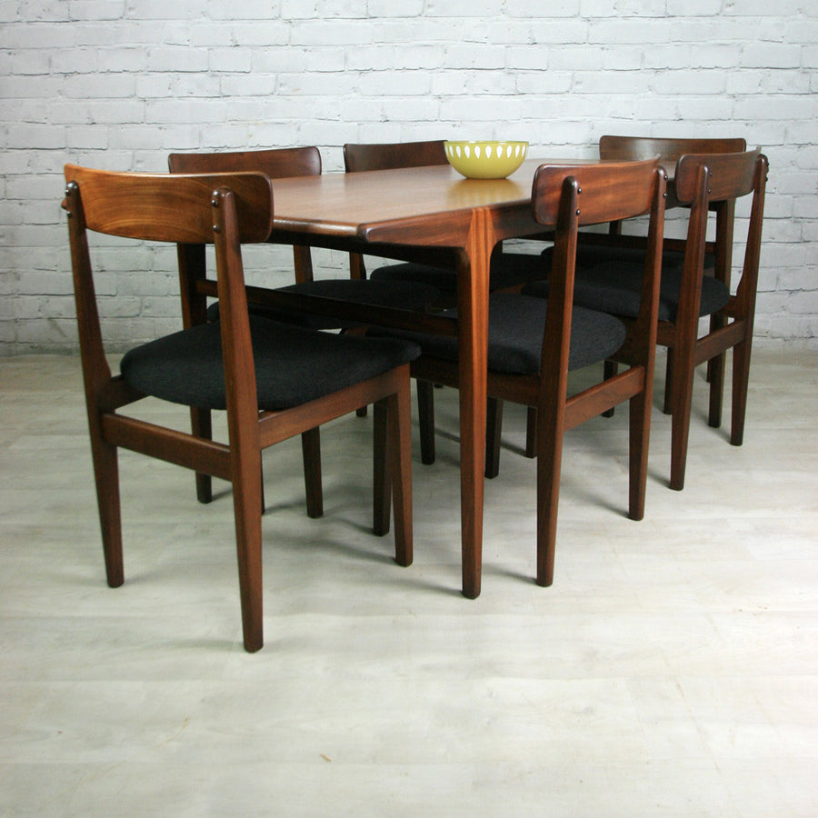 Six 1960s Younger Afromosia Dining Chairs